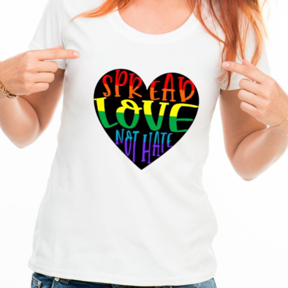 Spread Love Not Hate T-Shirt Tee
